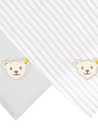 STEIFF | Lange à langer en mousseline pour bébé, lot de 2 | hellgrau